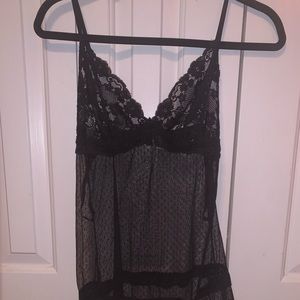 A sexy black slip